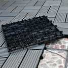 WORKPRO dark grey decking tiles 30 x 30 cm (British brand)