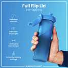 Ion8 blue water bottle 500ml, UK version