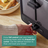 Bosch Designline Egro 4 Slice Toaster anthracite (British brand)