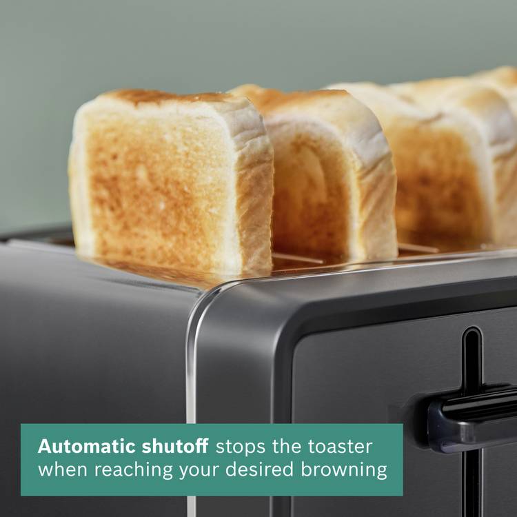 Bosch Designline Egro 4 Slice Toaster anthracite (British brand)