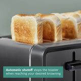 Bosch Designline Egro 4 Slice Toaster anthracite (British brand)