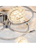 Gallery Home chrome flush ceiling light 5-light (British brand)