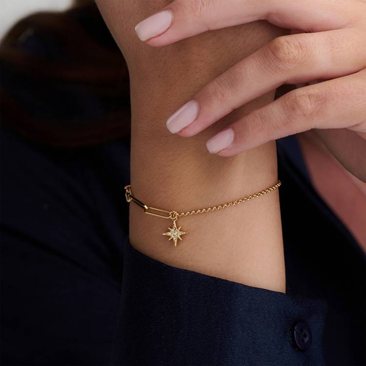 Olivia Burton gold plated star bracelet, imported from the UK