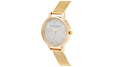 Olivia Burton Classics white and gold mesh watch - British product