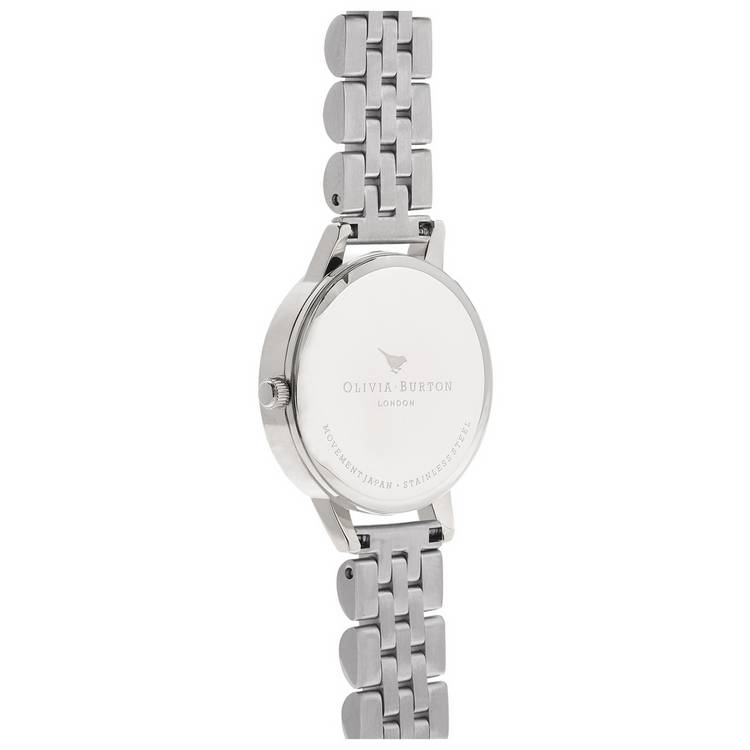 Olivia Burton watch mother-of-pearl dial 30mm silver bracelet, UK version