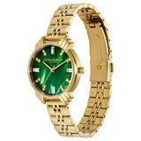 Olivia Burton Art Deco emerald gold watch, UK version