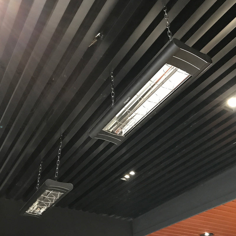 Veito Aero 2500 carbon infrared heater black, imported from the UK