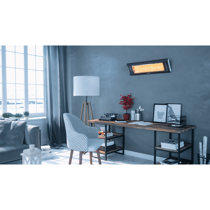 Veito Aero 2500 carbon infrared heater black, imported from the UK