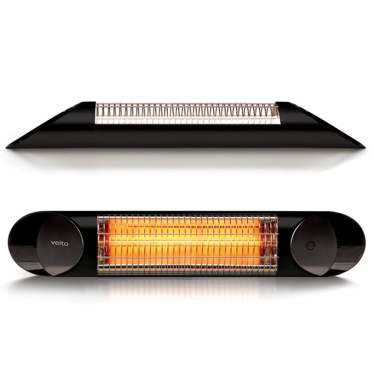 Veito Blade Mini carbon infrared heater black 1200W, UK version
