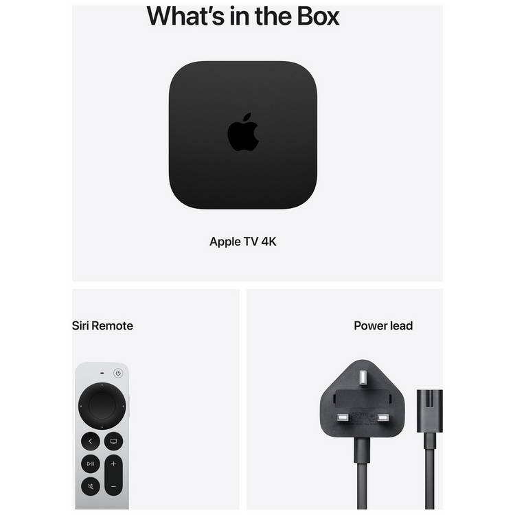 Apple TV 4K 128GB with Siri remote - British product