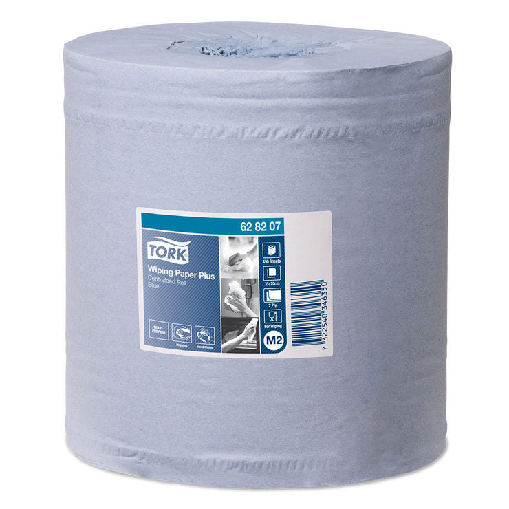Tork Wiping Paper Plus Centrefeed blue 157.5m roll (British brand)
