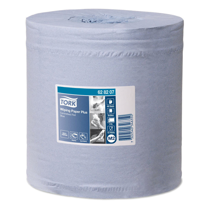 Tork Wiping Paper Plus Centrefeed blue 157.5m roll (British brand)
