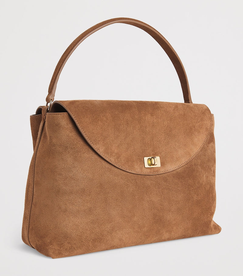 Sandro Paris suede top-handle bag 21x32x11cm (British brand)