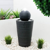Gardenwize Solar Plinth and Ball water feature 4.9kg, UK version