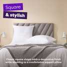 Slumberdown Continental Square Medium pillow 65x65cm (British brand)