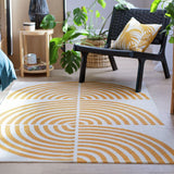 Habitat Global Swirl Yellow Cotton Flatweave Rug 120x170cm, UK version