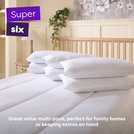 Slumberdown Super Six Soft Pillows 6 pack (British brand)