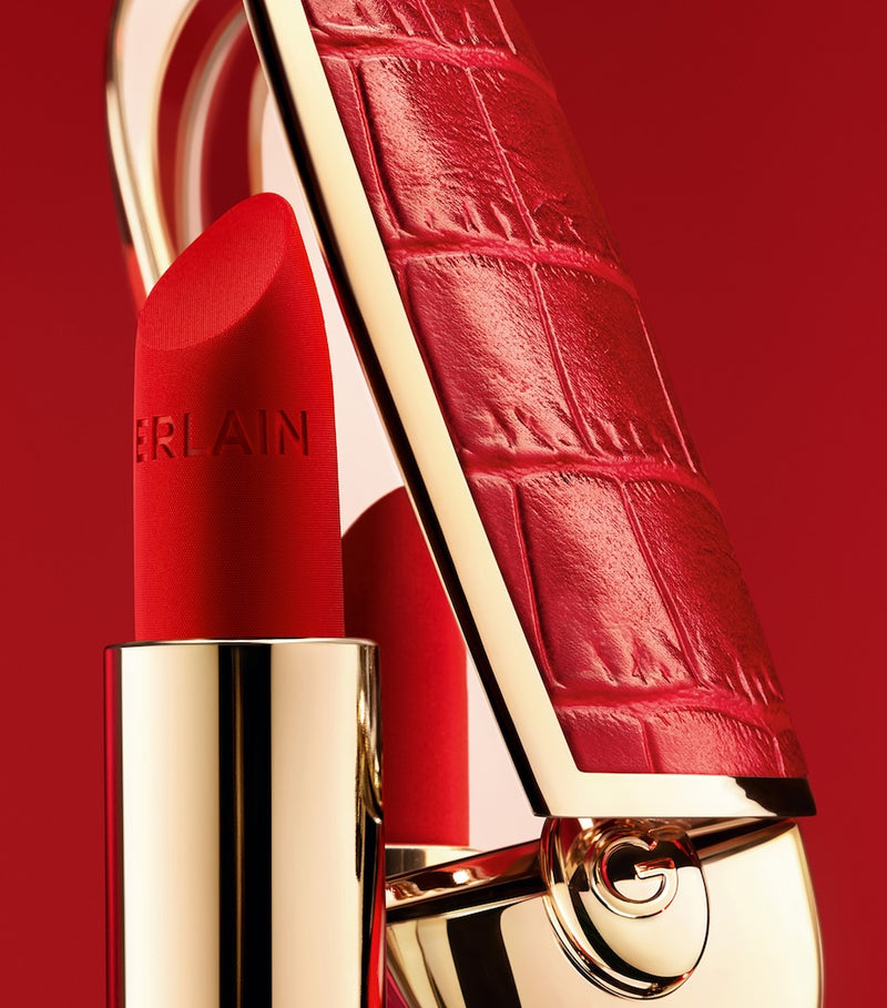 Guerlain Rouge G studded leather lipstick case, UK version