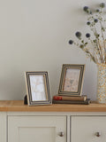 Natural and black two tone photo frame set of two (British brand)