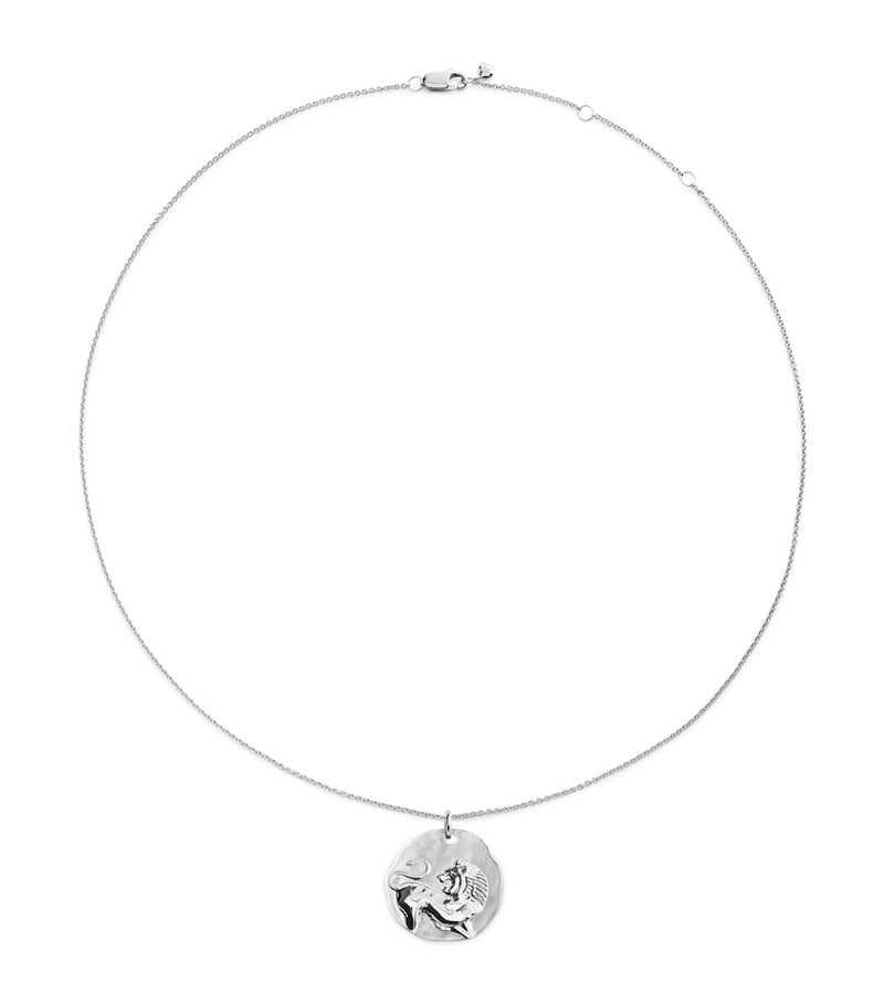 Monica Vinader Leo zodiac necklace sterling silver, UK version
