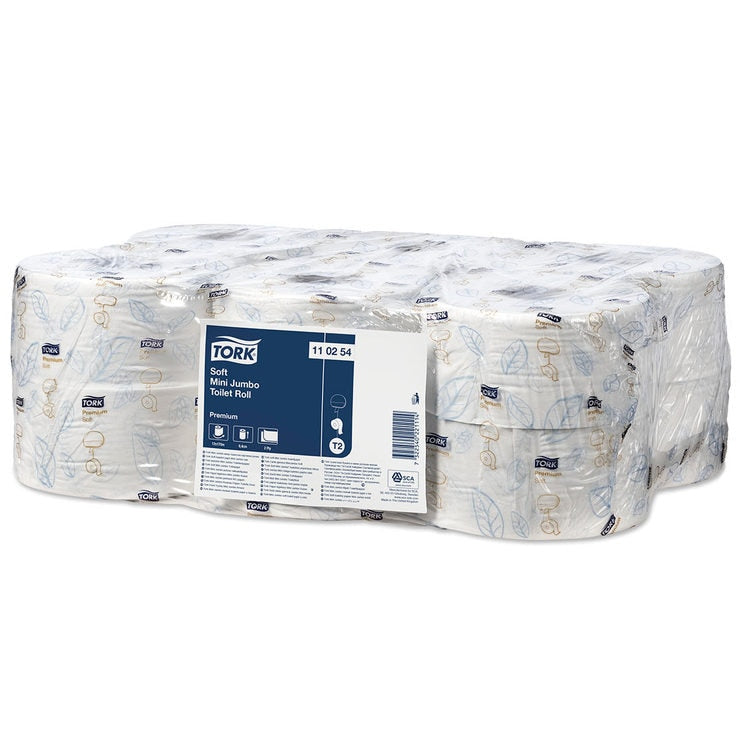 Tork Mini Soft Jumbo Premium Toilet Rolls 12 x 170m (British brand)