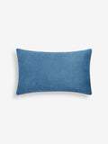 Blue haze velvet stripe cushion 40x59cm - British product