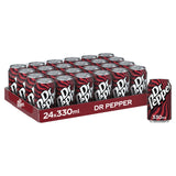 Dr Pepper sparkling soft drink 24 x 330ml cans - British product