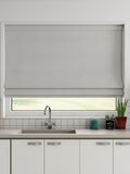 Silver 100% cotton roman blind made to measure (British brand)