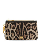 Dolce&Gabbana leopard print pouch 14x24cm, imported from the UK