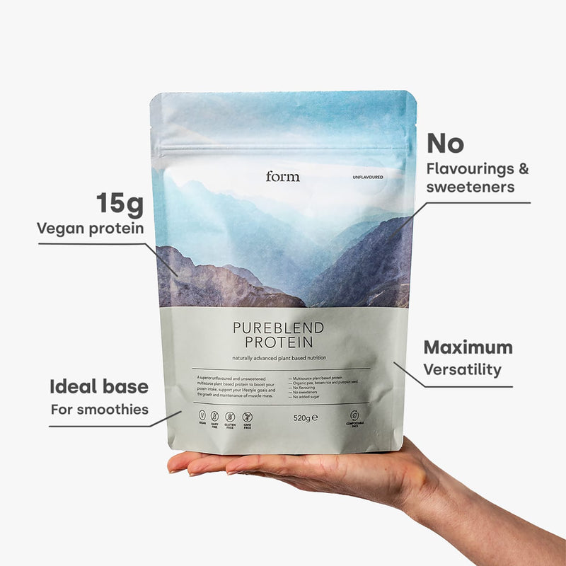 Form Pureblend unflavoured protein powder 520g (British brand)