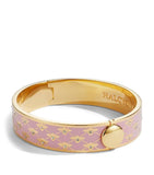 Halcyon Days gold-plated enamel bee bangle, imported from the UK