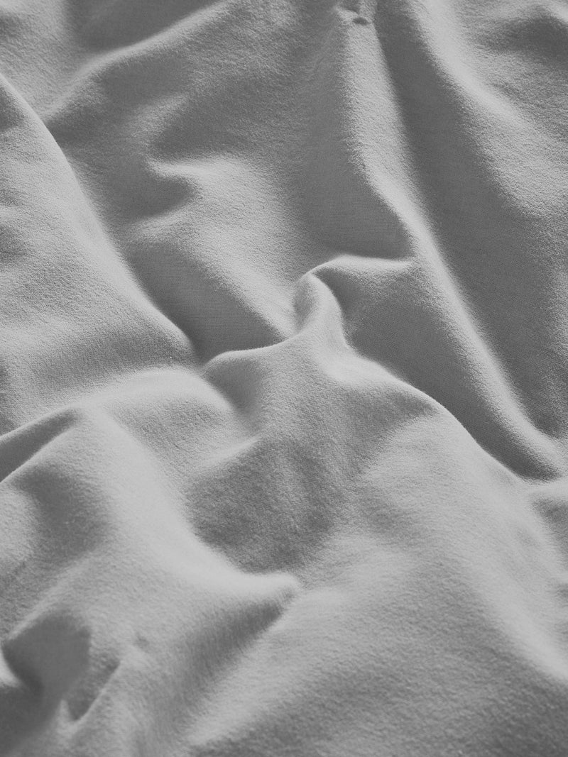 Silver Grey Supersoft Cotton Duvet Cover Set (British brand)