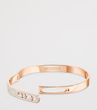 Messika pink gold diamond pavé bangle 1.18ct - British product