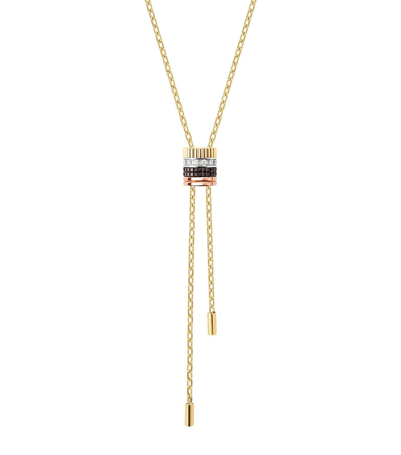 Boucheron Quatre necklace yellow gold diamonds - British product