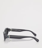 Swarovski cat eye acetate sunglasses with crystal embellishments, UK version