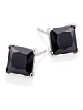 Beaverbrooks Black Cubic Zirconia Stud Earrings 6mm - British product