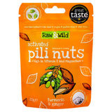 Raw & Wild Activated Pili Nuts Turmeric & Ginger Organic 22g
