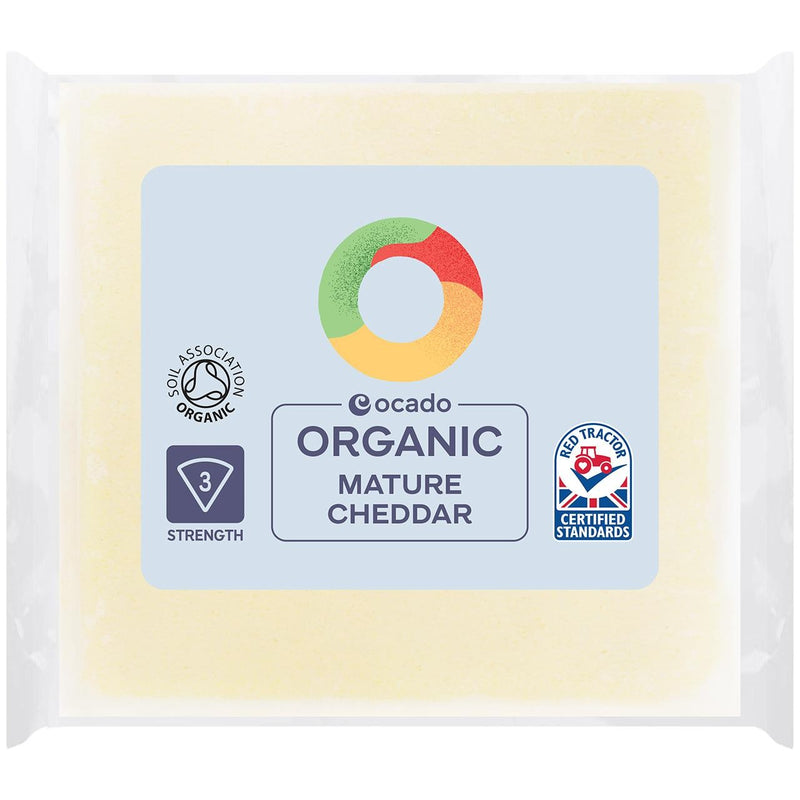Ocado Organic Mature Cheddar 250g