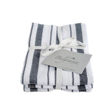 Belgravia Basket Weave Tea Towels, Grey