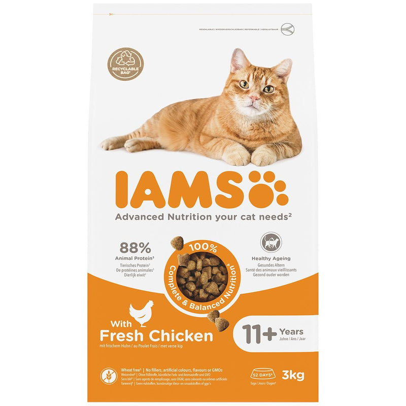 IAMS Senior 11+ Dry Cat Food Chicken