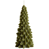 M&S Cosy Christmas Tree Candle, Large, Green