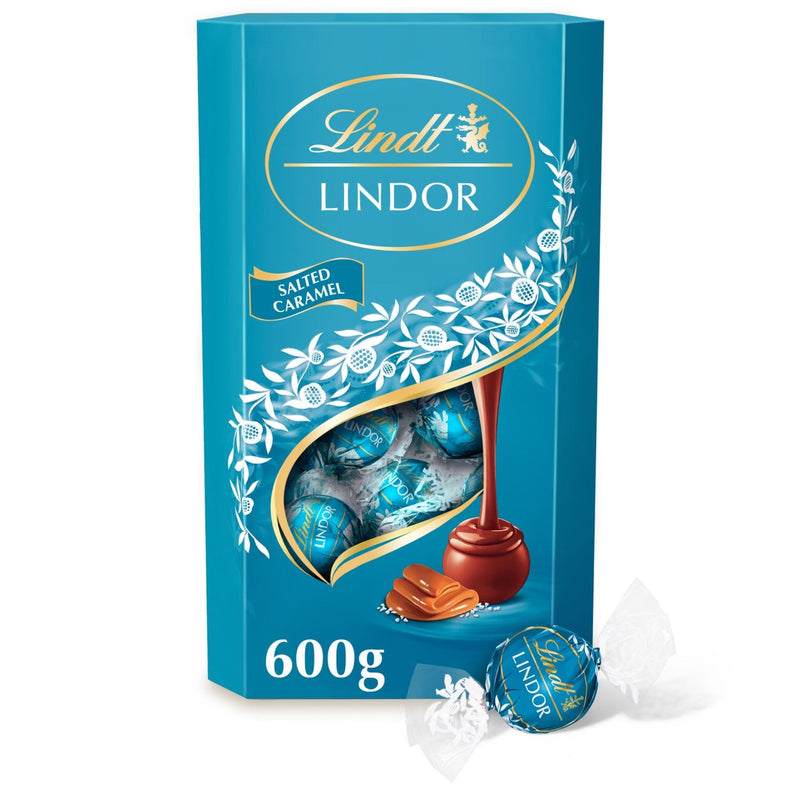 Lindt Lindor Salted Caramel Chocolate Truffles Extra Large Box