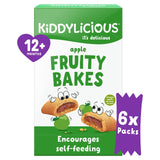 Kiddylicious Apple Fruity Bakes Baby Snacks Multi 6 x 22g