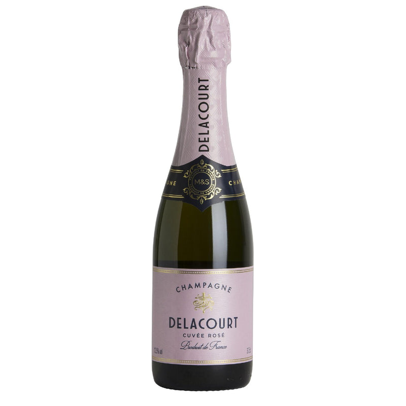 M&S Delacourt Cuvee Rose Champagne Brut Half Bottle