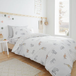 Bianca Zoo Animals Single Duvet Set