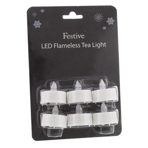 White 3cm LED Flameless Tealights