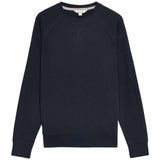 M&S Mens Pure Cotton Waffle Sweatshirt, S, Navy