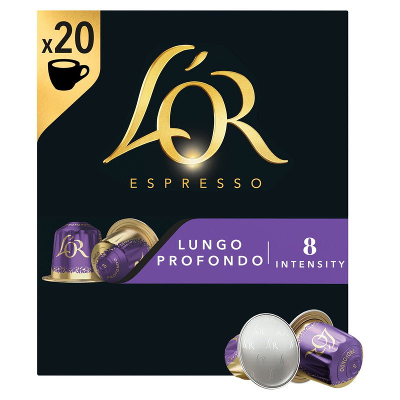 L'OR Lungo Profondo Coffee Pods x20 Intensity 8