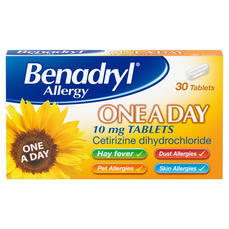Benadryl One A Day Allergy Relief Tablets 30 per pack