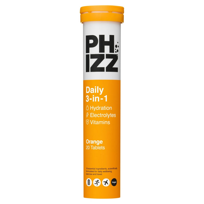 Phizz Orange 3-in-1 Hydration Electrolytes & Vitamins Effervescent 20 per pack
